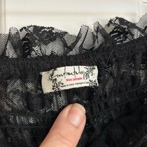 Free People Black Lace skirt